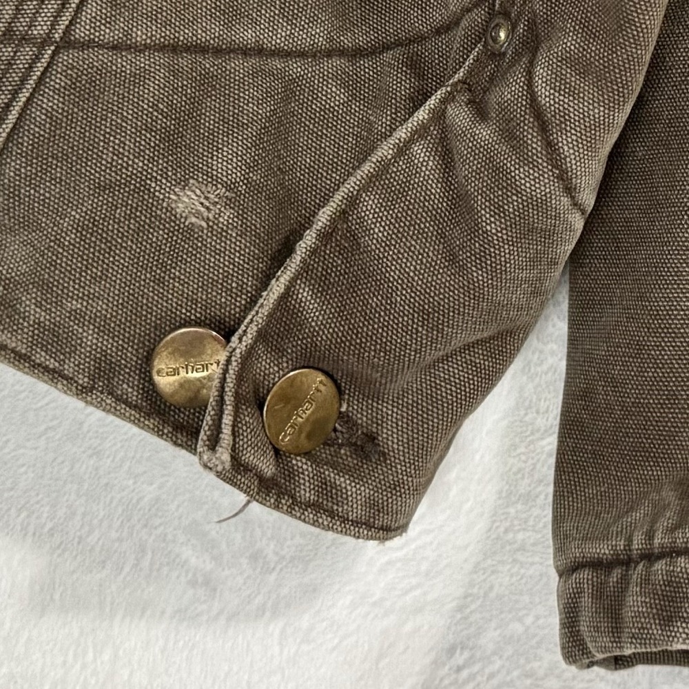 Vintage Carhartt Blanket Lined Chore Coat 2XL Brown Duck Canvas Work Jacket USA‎ - Picture 12 of 15